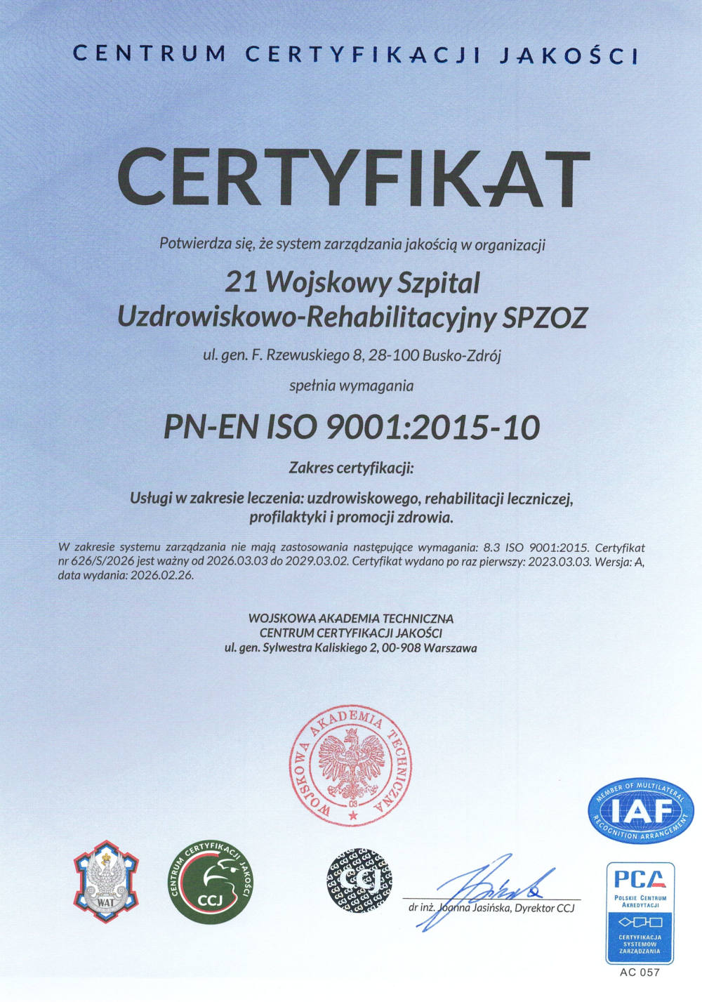 certyfikat may